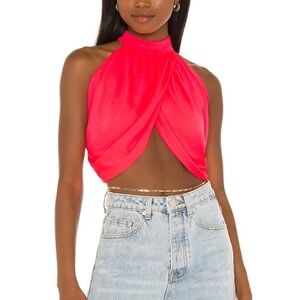 Chic Coral Halter Top